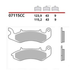 BREMBO FRONT BRAKE PADS KIT BENELLI TNT TORNADO NAKED T 17-20-COD. 07115