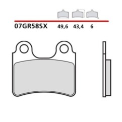 BREMBO FRONT BRAKE PADS KIT BETA EVO FACTORY 125 19-19-COD. 07GR58SX