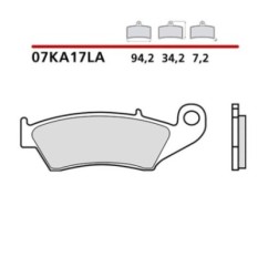 KIT DE PLAQUETTES DE FREIN AVANT BREMBO BETA RR CROSS-COUNTRY 450 12-12-COD. 07KA17LA