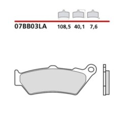 KIT DE PLAQUETTES DE FREIN AVANT BREMBO BMW F 650 CS SCARVER 650 00-07-COD. 07BB03LA