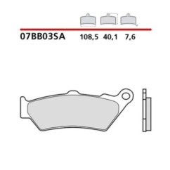 KIT DE PLAQUETTES DE FREIN AVANT BREMBO BMW F 650 CS SCARVER 650 00-07-COD. 07BB03SA