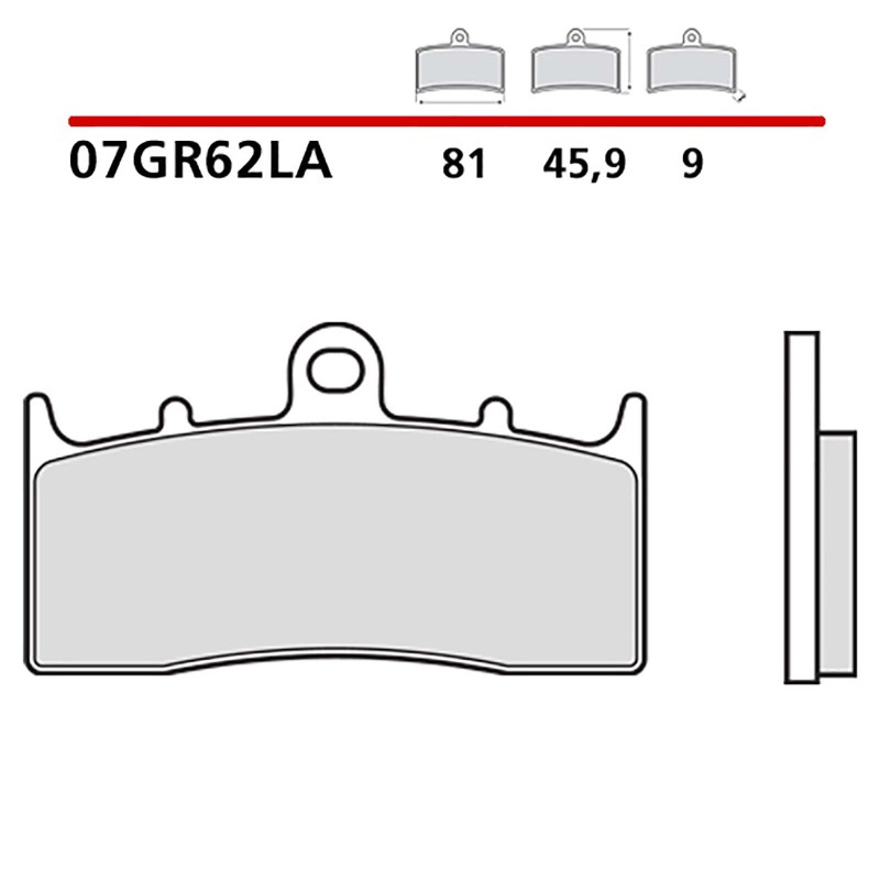 BREMBO FRONT BRAKE PADS KIT BMW K 1600 BAGGER 1600 17-21-COD. 07GR62LA