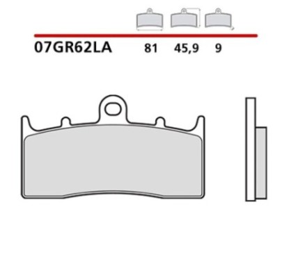 KIT DE PASTILLAS DE FRENO DELANTERO BREMBO BMW K 1600 BAGGER 1600 17-21-COD. 07GR62LA