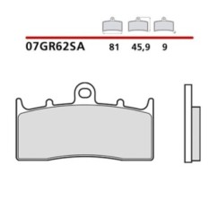 BREMBO FRONT BRAKE PADS KIT BMW K 1600 BAGGER 1600 17-21-COD. 07GR62SA