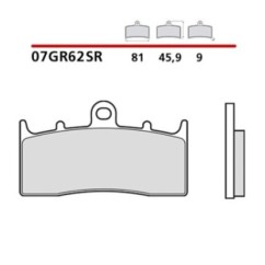 BREMBO FRONT BRAKE PADS KIT BMW K 1600 BAGGER 1600 17-21-COD. 07GR62SR