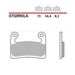 BREMBO FRONT BRAKE PADS KIT BMW R 1250 RT SPORT 1250 19-20-COD. 07GR90LA