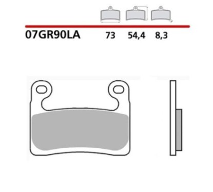 BREMBO FRONT BRAKE PADS KIT BMW R 1250 RT SPORT 1250 19-20-COD. 07GR90LA