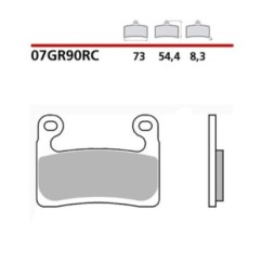 BREMBO FRONT BRAKE PADS KIT BMW R 1250 RT SPORT 1250 19-20-COD. 07GR90RC