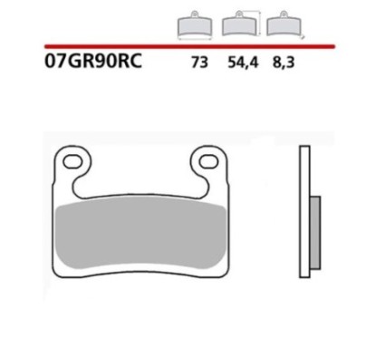 BREMBO FRONT BRAKE PADS KIT BMW R 1250 RT SPORT 1250 19-20-COD. 07GR90RC