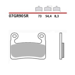 BREMBO FRONT BRAKE PADS KIT BMW R 1250 RT SPORT 1250 19-20-COD. 07GR90SR