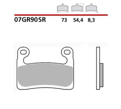 BREMBO FRONT BRAKE PADS KIT BMW R 1250 RT SPORT 1250 19-20-COD. 07GR90SR