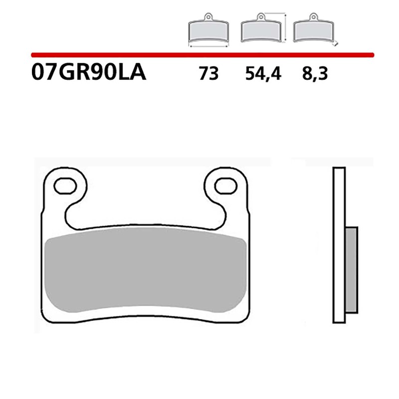 BREMBO FRONT BRAKE PADS KIT BMW R GS ADV. 19-21-COD. 07GR90LA