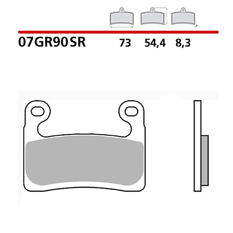 BREMBO FRONT BRAKE PADS KIT BMW R GS ADV. 19-21-COD. 07GR90SR