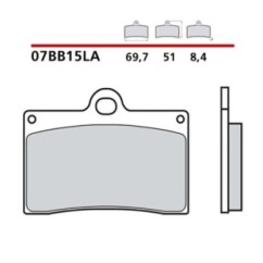 BREMBO FRONT BRAKE PADS KIT DUCATI MONSTER DARK CITY 98-01-COD. 07BB15LA