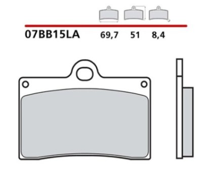 BREMBO FRONT BRAKE PADS KIT DUCATI MONSTER DARK CITY 98-01-COD. 07BB15LA