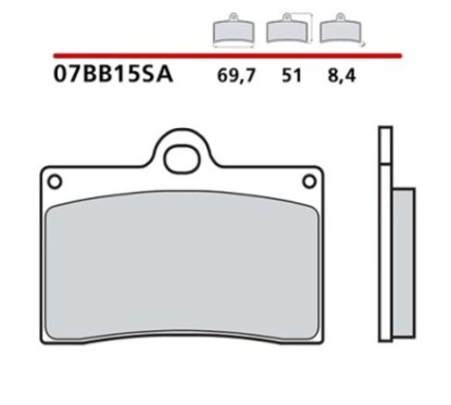 BREMBO FRONT BRAKE PADS KIT DUCATI MONSTER DARK CITY 98-01-COD. 07BB15SA