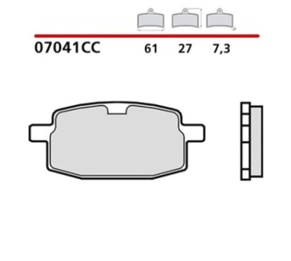 BREMBO FRONT BRAKE PADS KIT FANTIC MOTOR GRINTA 50 95-00-COD. 07041