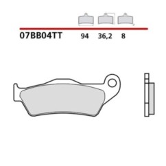 KIT DE PASTILLAS DE FRENO DELANTERO BREMBO GAS GAS HP SALVAJE QUAD 240 04-06-COD. 07BB04TT