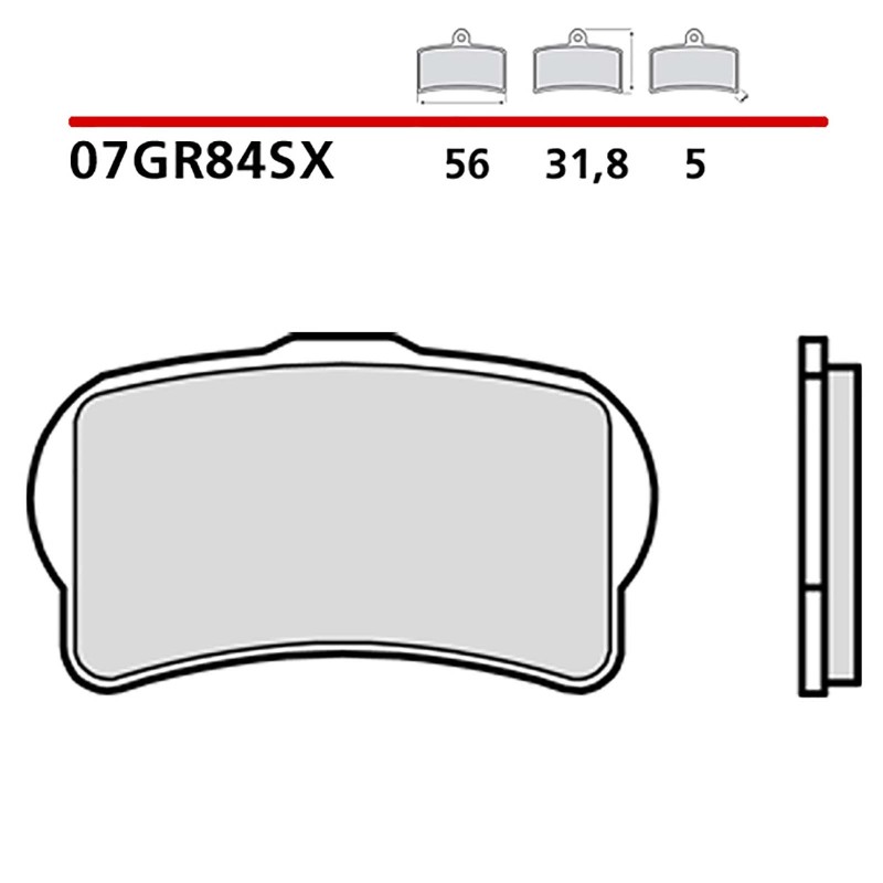 BREMBO FRONT BRAKE PADS KIT GAS GAS TXT FACTORY REPLICA 13-14-COD. 07GR84SX