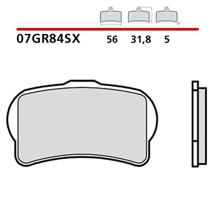 BREMBO FRONT BRAKE PADS KIT FOR GAS GAS TXT FACTORY REPLICA 13-14-COD. 07GR84SX