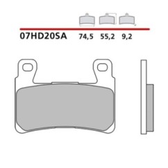 BREMBO VORDERRADBREMSBELAGE-KIT HARLEY D. FLFB FAT BOY 1750 18-20-07HD20SA