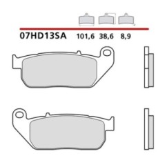 KIT DE PASTILLAS DE FRENO DELANTERO BREMBO HARLEY D.SPORTSTER ROADSTER 10-13-07HD13SA