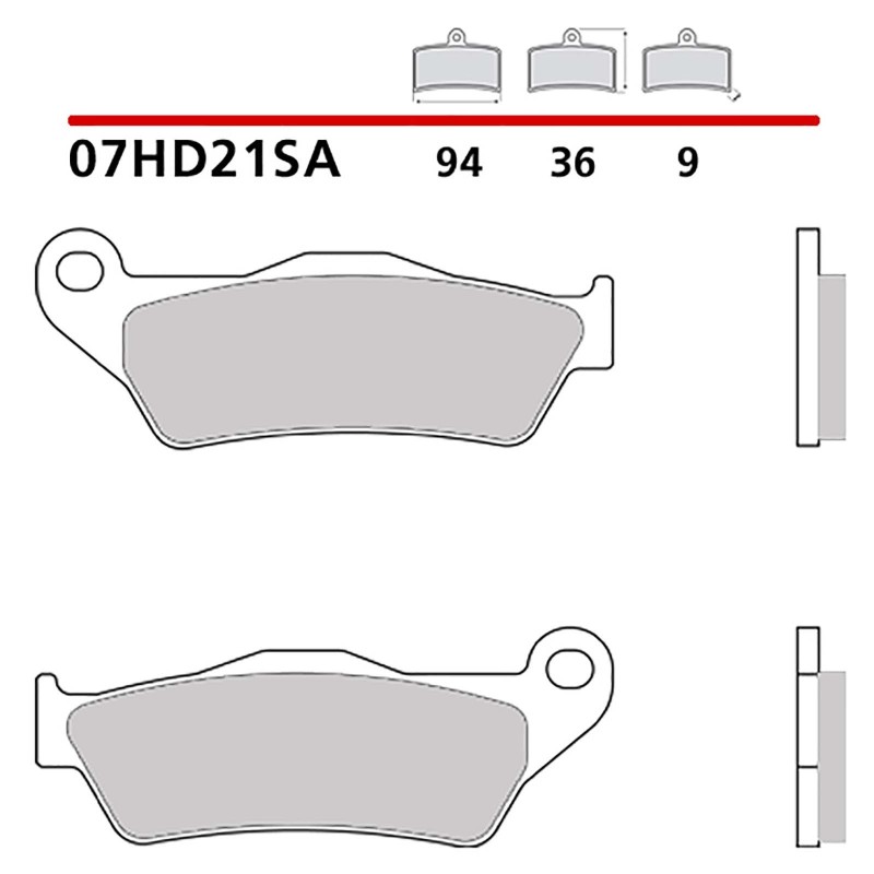 BREMBO FRONT BRAKE PADS KIT HARLEY D. XG A STREET ROD 750 17-19-COD. 07HD21SA