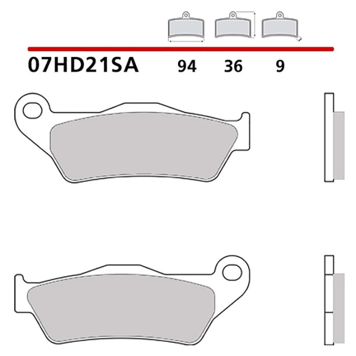 BREMBO KIT PASTIGLIE FRENO ANT. PER HARLEY D. XG A STREET ROD 750 17-19-COD. 07HD21SA