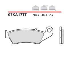 BREMBO KIT PASTIGLIE FRENO ANTERIORE HM CRE R SUPERMOTARD 250 02-03