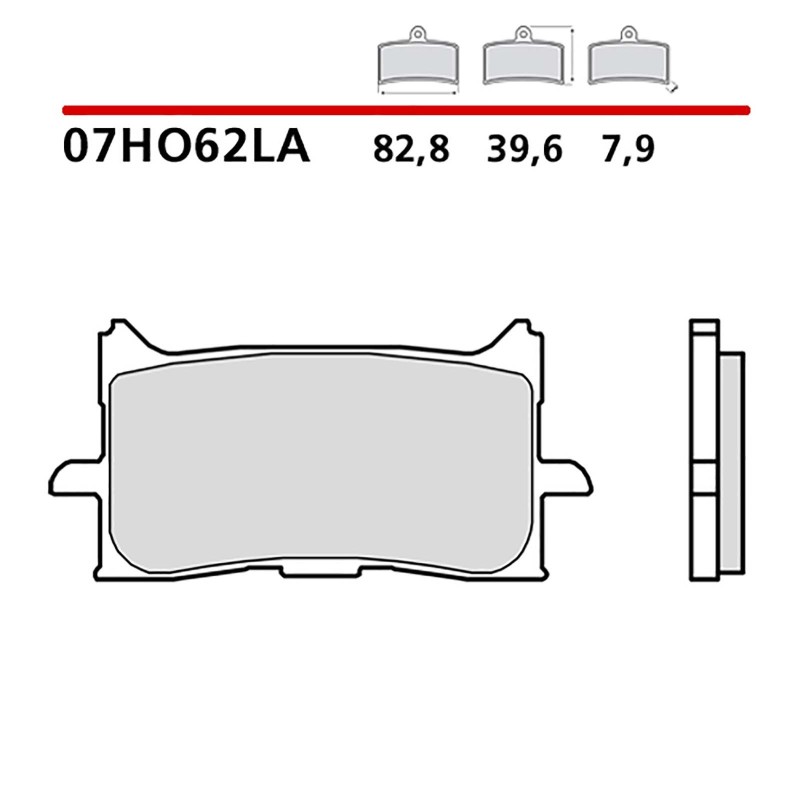 KIT DE PASTILLAS DE FRENO DELANTERO BREMBO HONDA AFRICA TWIN ADV. DEPORTES 18-19-07HO62LA