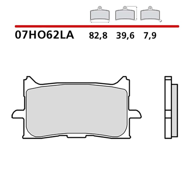 KIT DE PASTILLAS DE FRENO DELANTERO BREMBO PARA HONDA AFRICA TWIN ADV. DEPORTES 18-19-07HO62LA