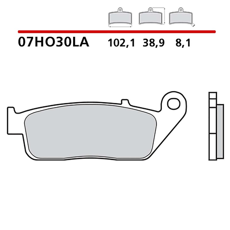 BREMBO FRONT BRAKE PADS KIT HONDA CB F HORNET 600 98-02-COD. 07HO30LA