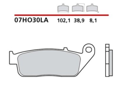 KIT DE PLAQUETTES DE FREIN AVANT BREMBO HONDA CB F HORNET 600 98-02-COD. 07HO30LA