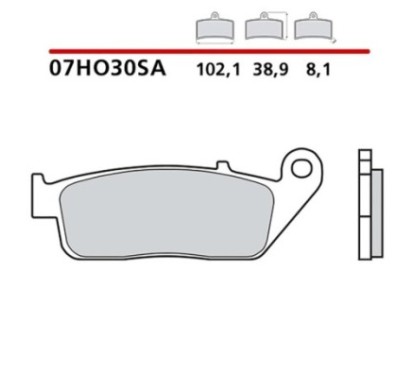 BREMBO FRONT BRAKE PADS KIT HONDA CB F HORNET 600 98-02-COD. 07HO30SA