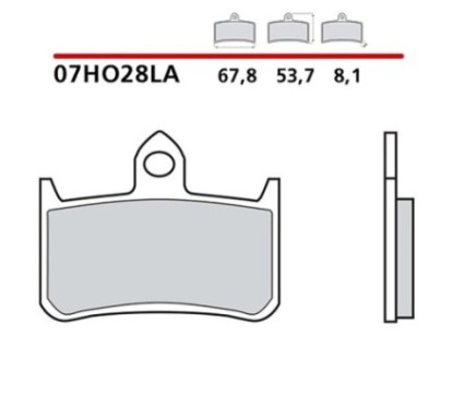 BREMBO FRONT BRAKE PADS KIT HONDA CB F HORNET 900 02-05-COD. 07HO28LA