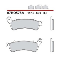 BREMBO FRONT BRAKE PADS KIT HONDA CB F HORNET ABS 600 07-10-COD. 07HO57SA