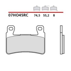 BREMBO FRONT BRAKE PADS KIT HONDA CB F SUPERFOUR 1300 03-04-COD. 07HO45RC