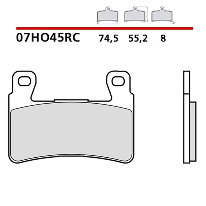 BREMBO FRONT BRAKE PADS KIT FOR HONDA CB F SUPERFOUR 1300 03-04-COD. 07HO45RC