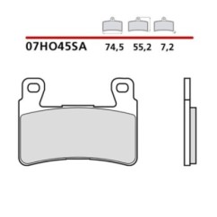 BREMBO FRONT BRAKE PADS KIT HONDA CB F SUPERFOUR 1300 03-04-COD. 07HO45SA