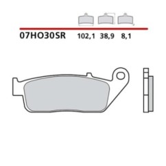 KIT DE PASTILLAS DE FRENO DELANTERO BREMBO HONDA CB F2 SEVEN FIFTY 750 93-03-COD. 07HO30SR