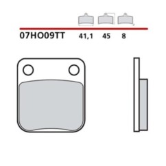 BREMBO FRONT BRAKE PADS KIT HONDA CG ESD ES TITAN 150 04-05-COD. 07HO09TT