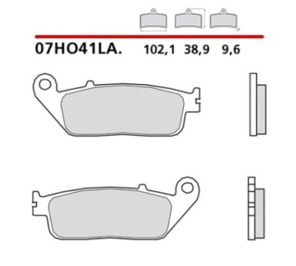 KIT DE PLAQUETTES DE FREIN AVANT BREMBO HONDA CMX REBEL ABS 500 17-19-COD. 07HO41LA