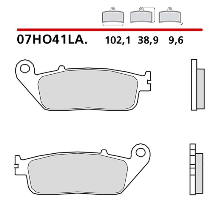 KIT DE PASTILLAS DE FRENO DELANTERO BREMBO PARA HONDA CMX REBEL ABS 500 17-19-COD. 07HO41LA