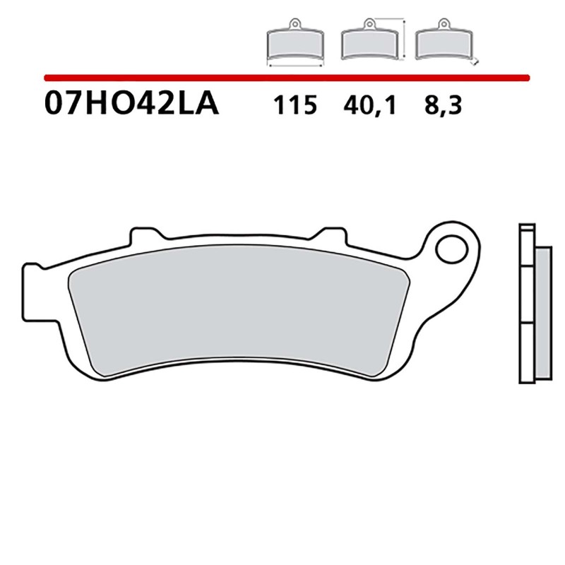 KIT DE PASTILLAS DE FRENO DELANTERO BREMBO HONDA NT V DEAUVILLE 650 02-05-COD. 07HO42LA