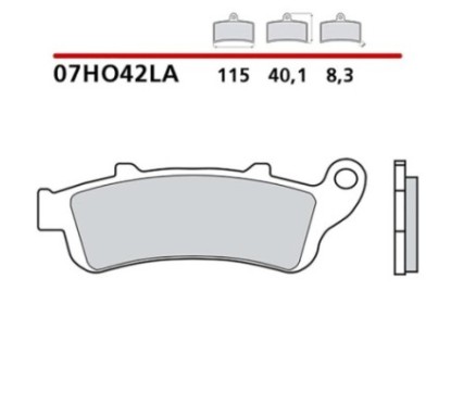 BREMBO FRONT BRAKE PADS KIT HONDA NT V DEAUVILLE 650 02-05-COD. 07HO42LA