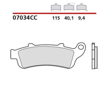 BREMBO FRONT BRAKE PADS KIT HONDA PHANTHEON 150 98-06-COD. 07034