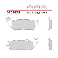 BREMBO FRONT BRAKE PADS KIT HONDA SH i SPORT ABS 300 18-19-COD. 07096XS