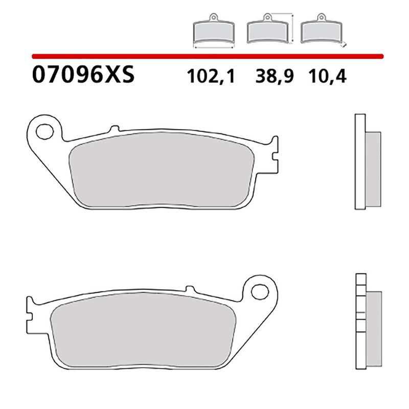 BREMBO FRONT BRAKE PADS KIT HONDA SH i SPORT ABS 300 18-19-COD. 07096XS