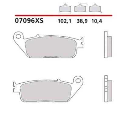 BREMBO FRONT BRAKE PADS KIT HONDA SH i SPORT ABS 300 18-19-COD. 07096XS