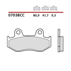 BREMBO FRONT BRAKE PADS KIT HONDA SH125i SPORT SPECIAL 05-08-COD. 07038